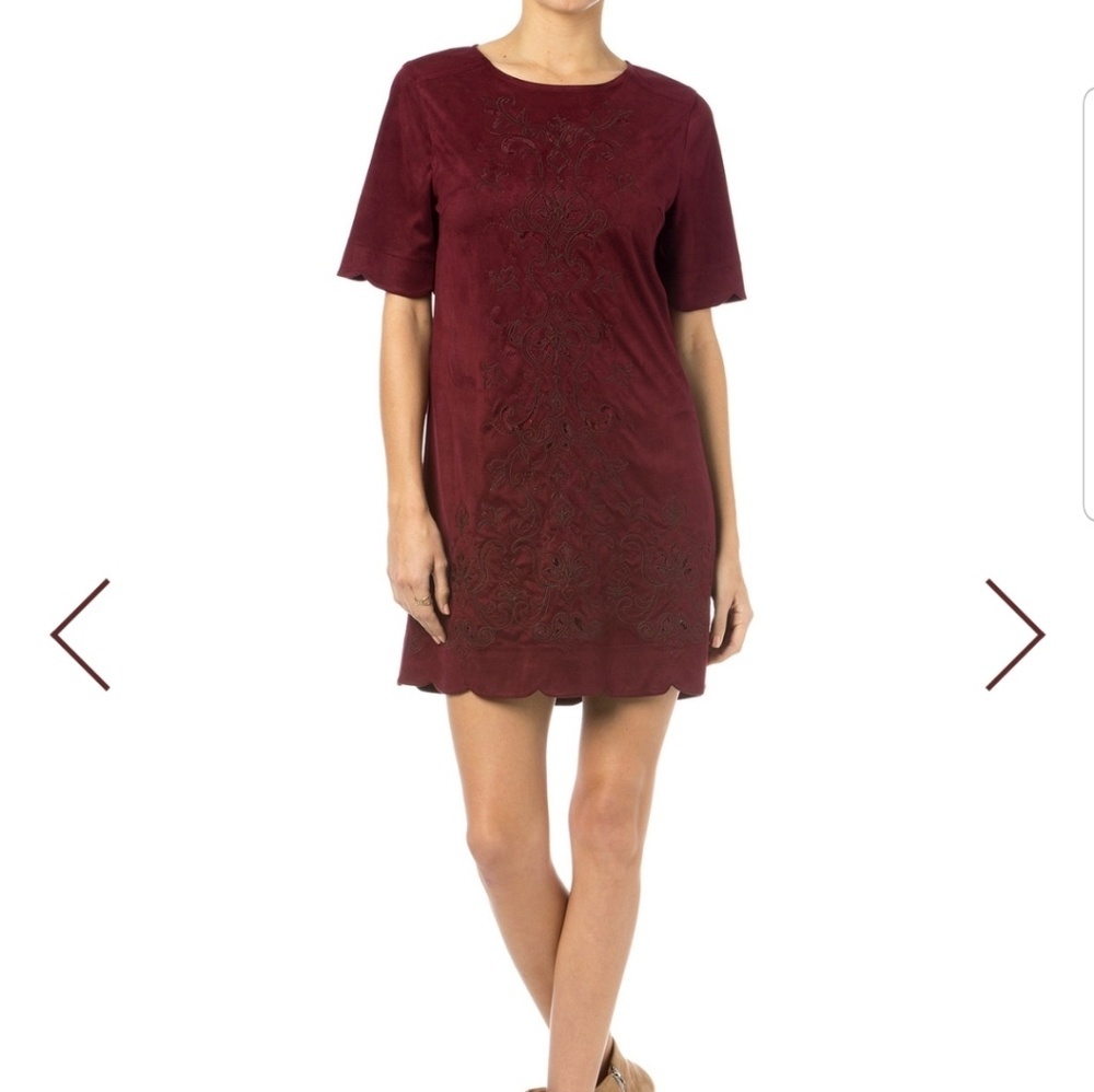 Miss Me Redwine Crew neck Dress medium  *325.6